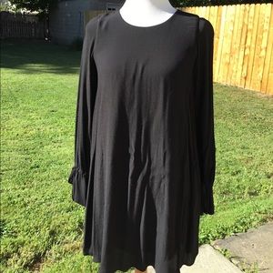 Zara black babydoll dress